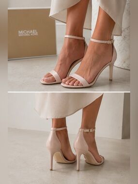 NEW Michael Kors Harper Pink Leather Heels 8.5 | Wedding Bridal